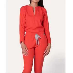 Ensemble d'uniformes médicaux de haute qualité pour hôpital, en polyester et élasthanne, pour femmes et hommes, uniformes d'infirmière, tenues médicales - Product Image 3