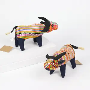 Juguetes y pasatiempos para mascotas Unisex, tela de brocado hecha a mano, tamaño de búhos, animales de peluche, L19 x H11 x W6, 20cm - 30cm