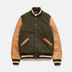 Best Selling Women's Varsity Jacket Custom 100% Wool Winter Casual High Quality Breathable Eco-Friendly Windproof Turn-<b>down</b> - Product Image 6