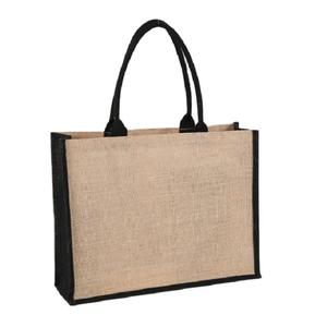 Sac à provisions en Jute recyclable Portable personnalisé, prix d'usine, fabriqué au Bangladesh, taille Standard, bonne qualité et prix bas - Product Image 1