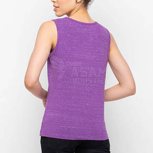 Débardeur femme de haute qualité en coton et polyester, en promotion, idéal pour la gym - Product Image 3