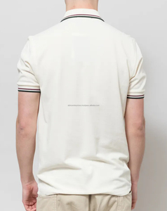 Polo Ligero de Hombre, 100% Algodón Tejido, Transpirable, de Alta Calidad, con Botones, Diseño Sólido, Corte Ajustado, 200 g - Product Image 3