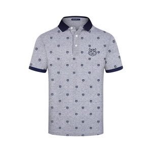 เสื้อกอล์ฟแขนสั้นทรงเข้ารูป ผ้าคอตตอน 100% คุณภาพสูง แห้งเร็ว ป้องกันรอยยับ พิมพ์ลายสีเข้มตามสั่ง สำหรับทุกเพศ - Product Image 6