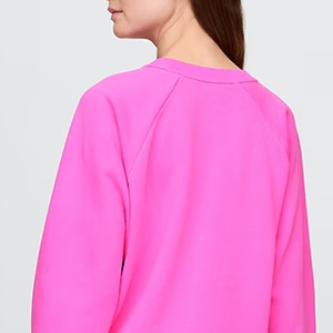 Pull-over confortable pour femme en couleur unie, prix avantageux pour les acheteurs en gros, manches longues, design de logo personnalisé, coupe oversize, 2026 - Product Image 5