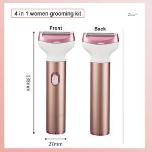 Rasoir Électrique Sans Fil 4-en-1 pour Femme, Tondeuse Rotative Humide/Sec, Épilateur Rechargeable Indolore et Étanche IPX7 - Product Image 6