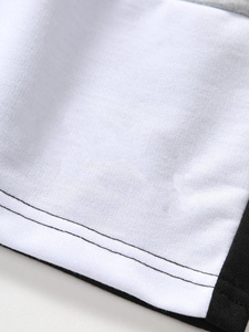 OEM ผู้ชายบล็อกสีจดหมาย patched รายละเอียด Drawstring กางเกงขาสั้นเอวกางเกงขาสั้นวิ่งแบบกําหนดเองสําหรับผู้ชาย - Product Image 6