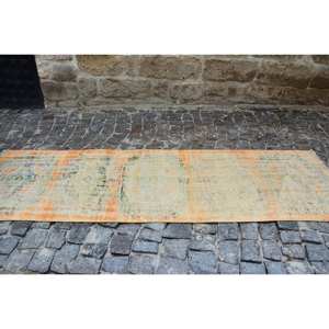 Traditionnel Beige Orange 9x12ft Vintage tapis turc haute qualité laine Latex Patchwork grande surface pour décorations de salon - Product Image 4