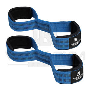 Logo personnalisé Figure 8 Néoprène Haltérophilie Dragonnes Gym Workout Training Powerlifting Wraps Disponible pour la personnalisation - Product Image 3