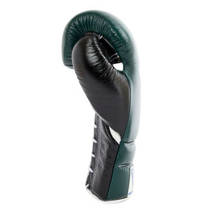 Gants d'entraînement en dentelle noir vert foncé Winning Boxing en cuir de qualité supérieure - Product Image 2
