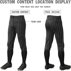 Pantalons de baseball professionnels pleine longueur avec personnalisation de marque, étiquette privée, vente en gros - Product Image 4