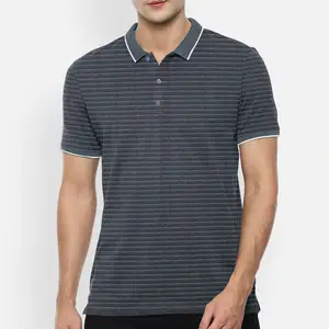 夏季新款设计定制标志男装短袖低矮最小起订量运动服马球衫待售