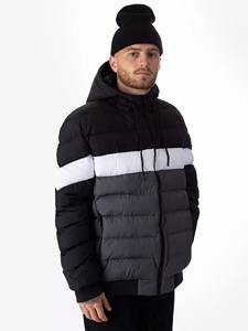 Veste matelassée à capuche imperméable de haute qualité unisexe, col montant, veste à bulles rembourrée, gilet d'hiver personnalisé, tissu en nylon personnalisé - Product Image 3
