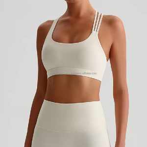 New Women's <b>Plus</b> <b>Size</b> Yoga Bra High Support Breathable Quick Dry Nylon Spandex Custom Logo Gym Fitness <b>Top</b> - Product Image 5