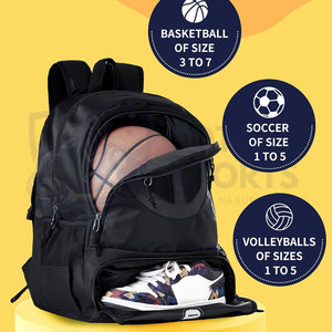 Bolsa de Baloncesto de Poliéster Duradera, Transpirable, Ligera y Cómoda de Alta Calidad, con Logotipo Personalizado del Mejor Proveedor - Product Image 3