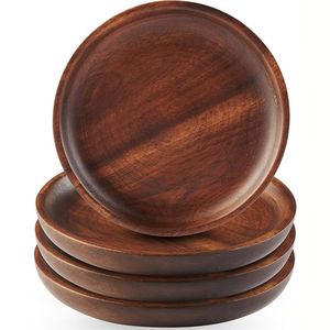MEILLEURE VENTE D'USINE EN GROS PERSONNALISÉ NOUVEAU Plateaux de service rectangulaires en bois d'acacia Plateau de service en bois décoré - Product Image 5