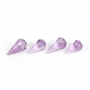 3A qualité naturel violet améthyste bijoux à bricoler soi-même accessoires fantaisie en forme de goutte en vrac pierre précieuse vente pour la fabrication de bijoux pierre - Product Image 1