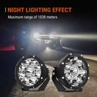 Barre lumineuse LED 5 pouces, projecteurs 4x4 2400LM, faisceau spot, 9-30V DC, IP67, tout-terrain, camion, SUV, pick-up, pare-chocs, conduite, travail, 12V 24V