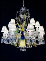 Lustre Bakarat en cristal, luminaire décoratif en forme de perroquet pour club-house et hall