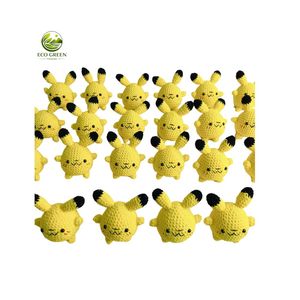 Eco Green Vietnam Divertidos Llaveros y Colgantes de Ganchillo con Diseños de Vegetales y Frutas de Dibujos Animados, Portátiles para la Vuelta al Cole, con Formas de Col, Champiñón y Planta - Product Image 4