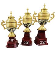 Fabricant de basket-ball de cricket de football trophée de basket-ball de football personnalisé coupe de trophée de cricket en métal personnalisé