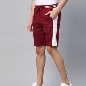Shorts mi-longs pour hommes, style streetwear, motif uni, confortables, en coton écologique, vente en gros, élastiques, séchage rapide, respirants - Product Image 3