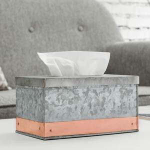 Contemporary Metal Eco-friendly Multi-purpose <b>Tissue</b> Dispenser for Home & <b>Wedding</b> Tabletop Decor - Product Image 2