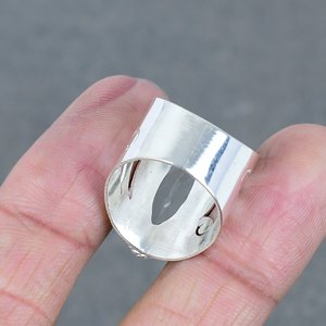 Topaze au citron pierre précieuse naturelle plaqué argent bague faite à la main pour hommes et femmes 925 argent massif topaze au citron bague en pierre en laiton - Product Image 4