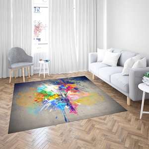 Light Painting <b>Print</b> Rugs, Modern Colorful <b>Dining</b> <b>Room</b> Accent Rug,Goblen Rug - Product Image 3