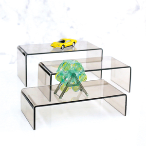 Étagère de présentation moderne à 3 niveaux, support autoportant en acrylique poli pour la décoration - Product Image 3