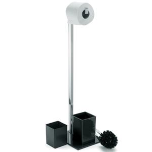 Porte-rouleau de papier toilette en acier inoxydable MSV 22 x 7 x 70,5. - Product Image 2