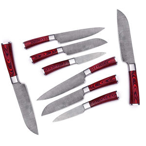 Juego de Cuchillos de Chef de Acero de Damasco de 8 Piezas Más Vendido, Mangos de Madera, Cuchillos Hechos a Mano de 67 Capas, Aptos para Lavavajillas, Diseño Moderno, Venta al por Mayor - Product Image 6