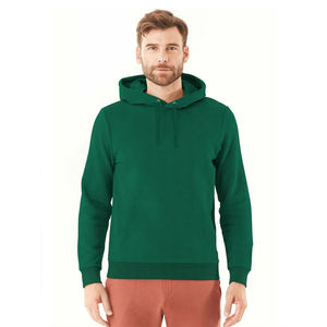 High Quality <b>Mens</b> <b>Green</b> <b>Hoodie</b> Comfortable Pullover Sweatshirt with Brushed Fleece Interior for Cold Weather - Product Image 1