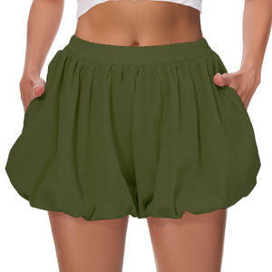 2025 Logotipo de impresión personalizado mujer playa inferior ajustable Yoga correr alto secado rápido transpirable 100% pantalones cortos de algodón Venta caliente - Product Image 1