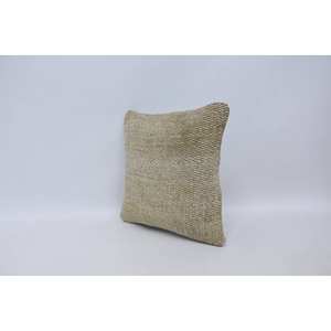 หมอนผ้าแคนธาขนสัตว์สีเบจ16x16นิ้วดีไซน์โบโฮแบบชนบทพร้อมลายดอกไม้ปักวินเทจสำหรับบ้านหรือโซฟา - Product Image 4