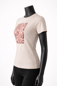 Camiseta Personalizada para Mujer, Ajustada, con Estampado Gráfico, de Algodón, Manga Corta, Informal, a la Moda, Venta al Por Mayor OEM - Product Image 5