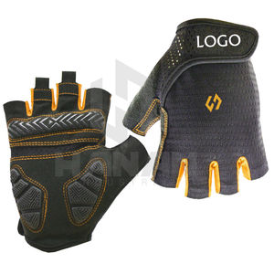 Gants de cyclisme rembourrés à demi-doigt avec maille respirante et forte adhérence pour les cyclistes de VTT de route - Product Image 1