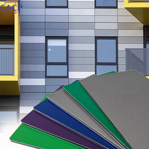 PVDF 2-6mm Exterior <b>Curtain</b> Wall Decoration Material Aluminum Composite Panel construction materials alucobond sheet - Product Image 1