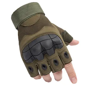 Sert Knuckle parmaksız tırmanma açık spor egzersiz avcılık çekim savaş yarım parmak taktik eldiven