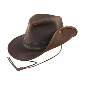 Sombrero Vaquero Occidental con Logotipo Personalizado |   Sombrero Vaquero de Cuero Premium para Viajes y Uso al Aire Libre |   Fabricante a Granel Unisex OEM/ODM Pakistán - Product Image 4