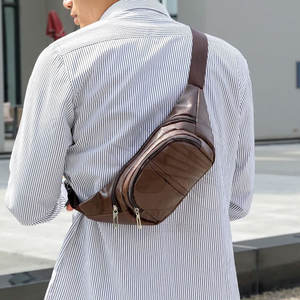 กระเป๋าคาดเอวหนังออกแบบโลโก้ได้ตามต้องการกระเป๋าคาดเอวทำจากหนัง - Product Image 5