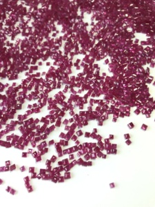 Carré Naturel Burma Ruby Pierres Précieuses En Vrac Fabrication De Bijoux Pierre De Rubis Rouge Traité À La Chaleur Original IGI - Product Image 2