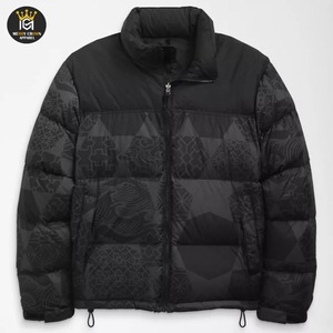 Custom Canvas High Street Puffer <b>Jacket</b> for Men Lightweight <b>Winter</b> <b>Waterproof</b> Windproof Front Logo - Product Image 4