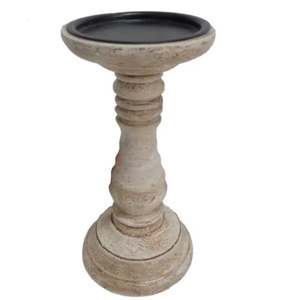 Portavelas de diseño de lujo de Metal con acabado en polvo negro mate para decoración del hogar, soporte de vela de diseño clásico - Product Image 1