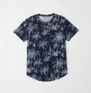 T-shirt de sport pour homme surdimensionné à séchage rapide en polyester, col rond, impression numérique, manches courtes - Product Image 1