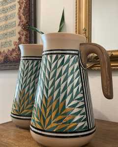 Théière décorative en nacre Bouilloire traditionnelle arabe incrustée pour les cadeaux de l'Aïd du Ramadan - Product Image 5