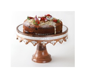 Fabulous Design Cake Serving Stand Wooden And <b>Mother</b> Of Pearl Cake Dessert Serving Stand At Reasonable Price - Product Image 1