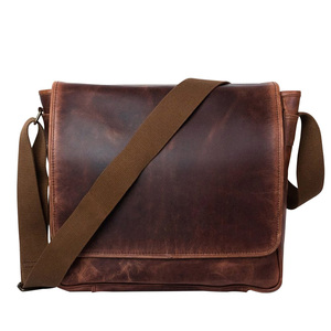 Nouveau Vintage fait à la main personnalisé en cuir de chèvre véritable grands sacs à dos Vintage pour hommes de haute qualité unisexe sacs de messager pour ordinateur portable - Product Image 1