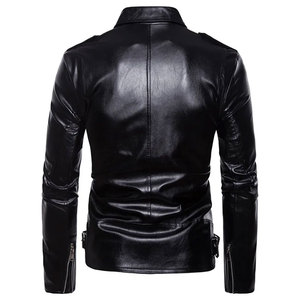 Nueva y elegante chaqueta de cuero para montar en motocicleta, cuello levantado de lona, transpirable, de secado rápido, hecha en Pakistán, de alta calidad - Product Image 4