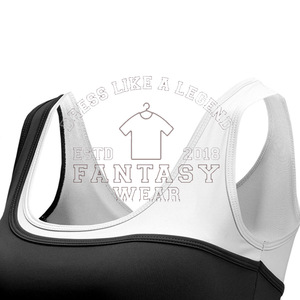 Sujetador deportivo FANTASY WEAR 2026 de última tendencia sin espalda con logo personalizado, personalizable, de secado rápido para yoga y fitness - Product Image 2