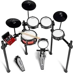 Kit de batterie électronique Nitro Pro avec pads en mesh silencieux à double zone, plus de 500 sons BFD authentiques, Bluetooth, Drumeo, USB MIDI, Doublekick - Product Image 3